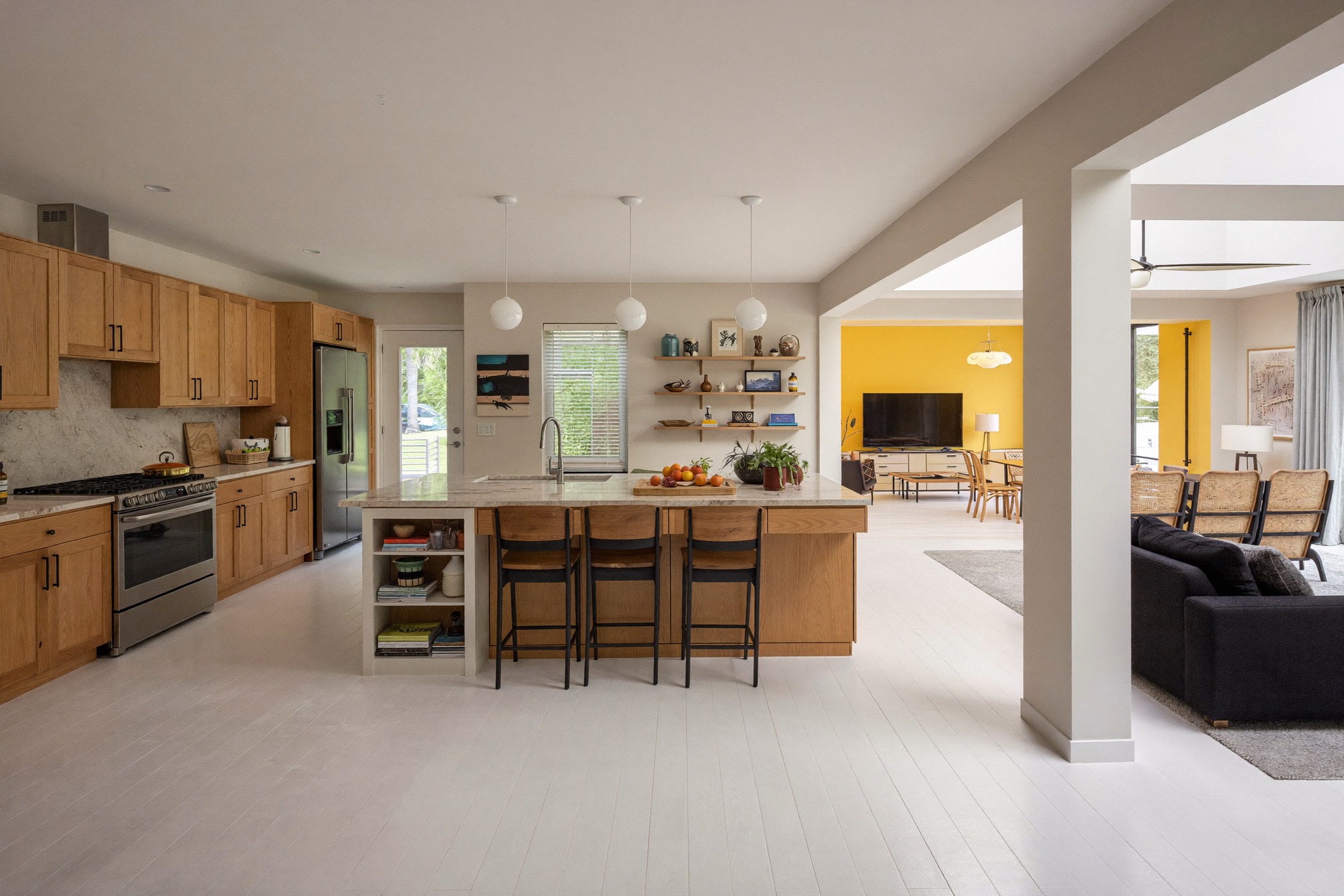 Remodeled open-plan main floor of a Twin Cities home